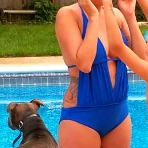 Blue Monokini